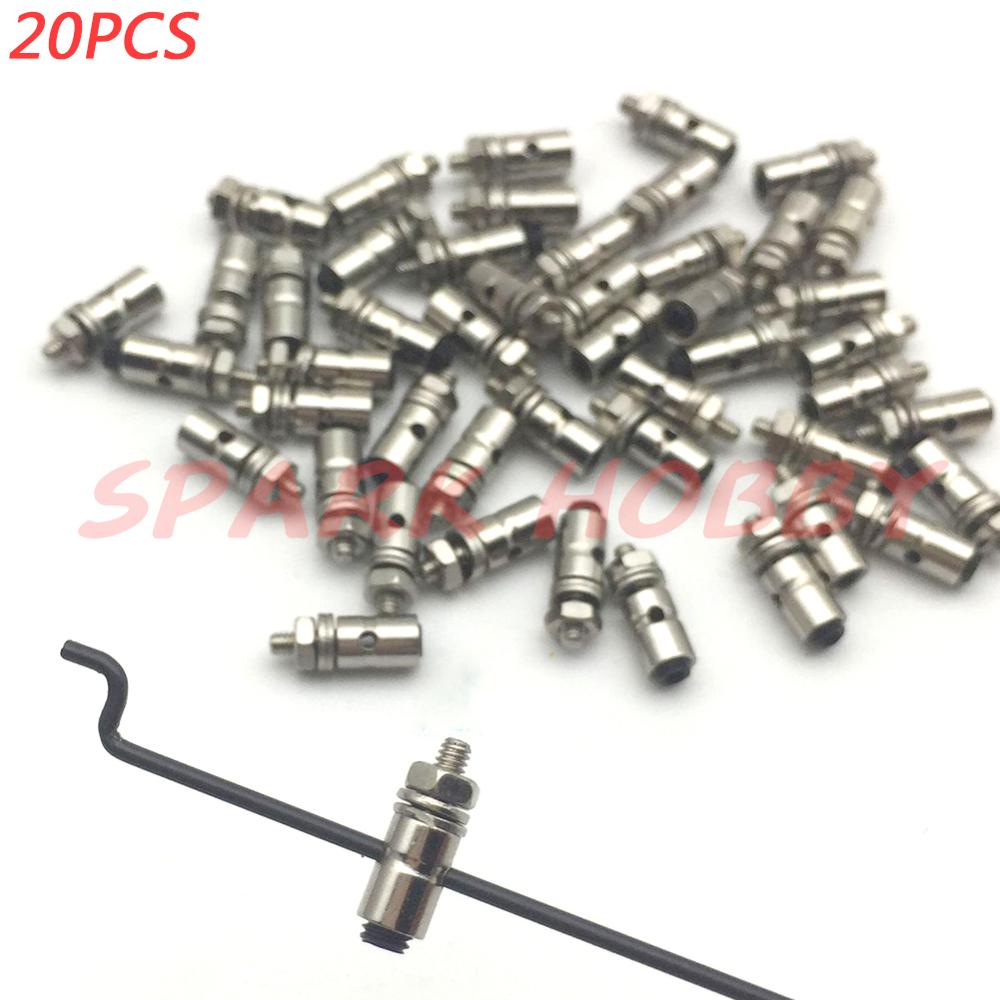 Push Fit Connector - 20PCS 1.3mm 1.8mm 2.1mm Pushrod Connectors