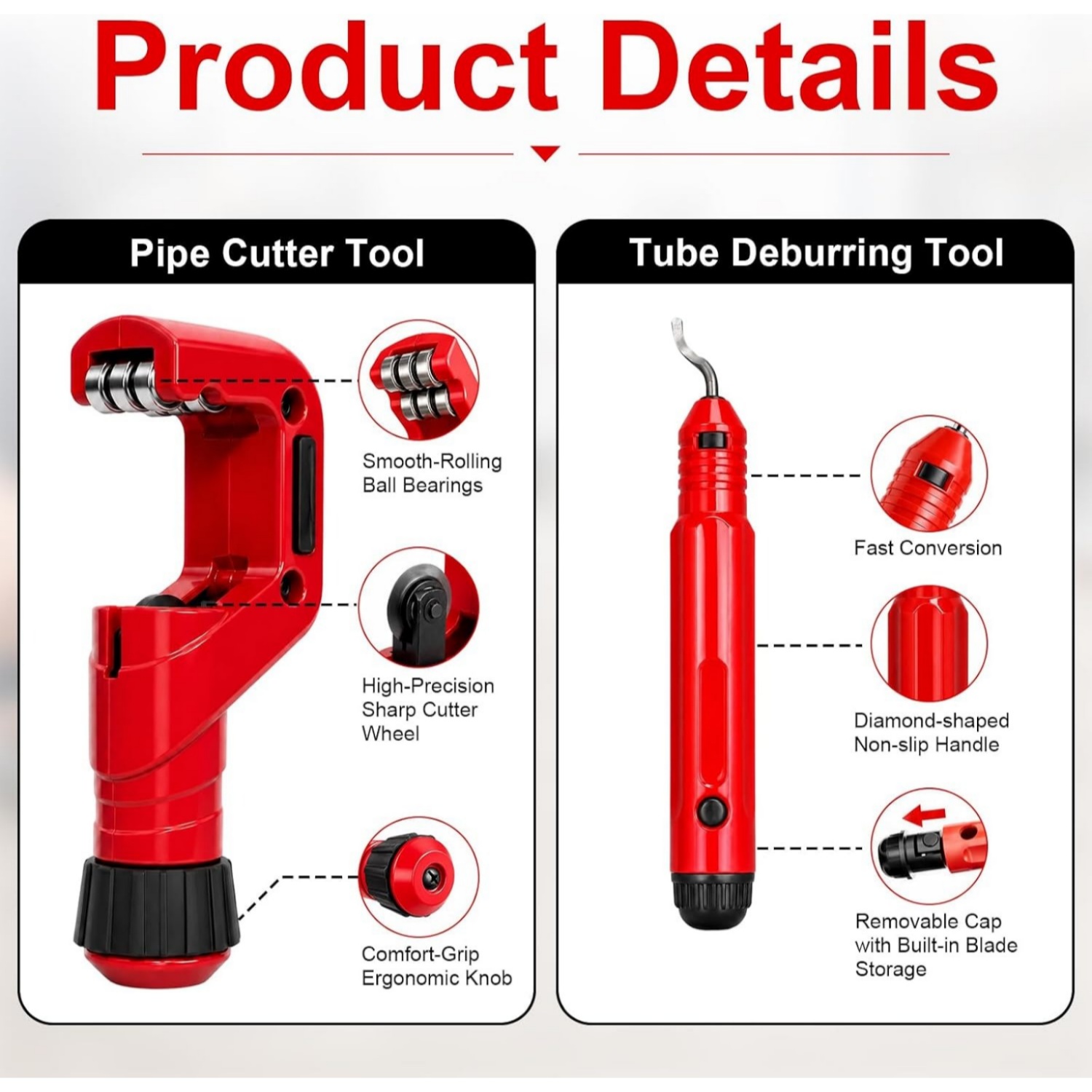Heavy Duty 4PCS Pipe Tubing Cu - Pipe Cutter Ratchet recension och pris