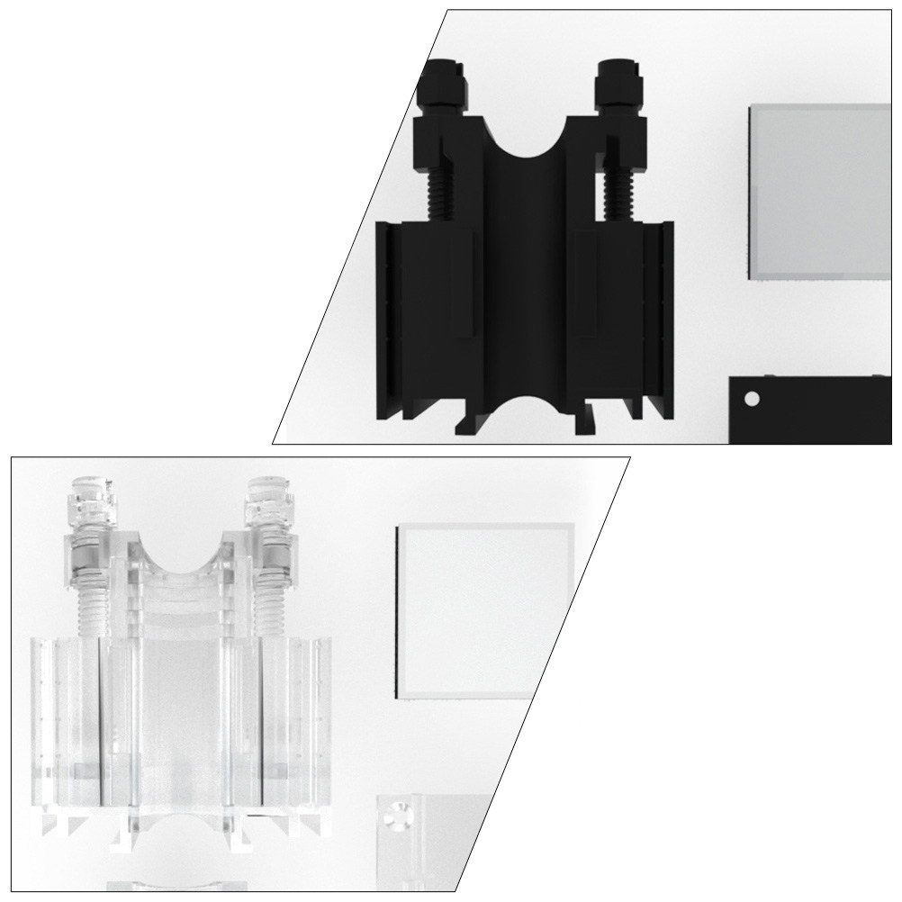 2Pcs Acrylic Fixing Clamps Wat - Plastic Pipe Clip recension och pris