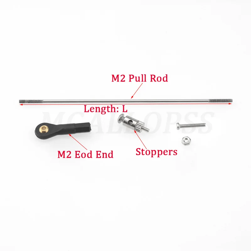 1set RC Model Boat Push Rod Ki - Push Fit Connector recension och pris